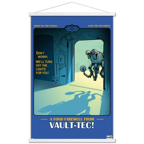 Fallout: 76 - Fond Farewell Wall Poster with Magnetic Frame, 22.375" x 34"