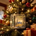 thumbnail image 3 of Christmas Cash Gift Ornament, 3.14" Clear Acrylic Money Holder, Double-Sided Printed Hanging Decor for Xmas Tree, Stocking Stuffer & Holiday Gifting, 3 of 6