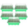 thumbnail image 2 of 12 Cells Seed Trays Seedling Starter Tray  Humidity Adjustable Plant Starter Kit with Dome and Base Greenhouse Grow Trays Mini Propagator for Seeds Growing Starting, 2 of 9