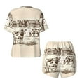 thumbnail image 5 of Picia Cows On The Farm Pajamas Sets for Women Soft Short-Sleeved Pjs with Lounge Shorts Two Piece Sleepwear-Small, 5 of 9