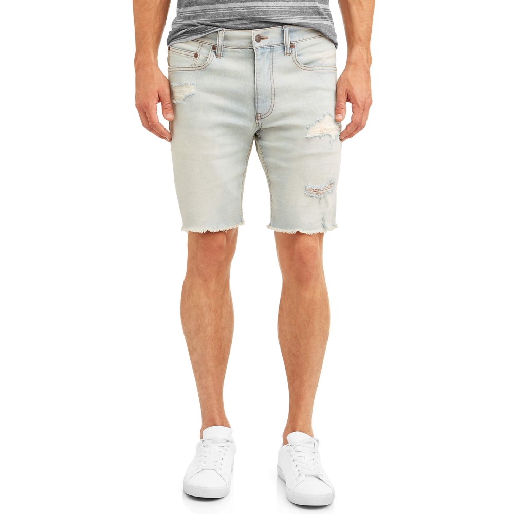 Men's Destructed Denim Shorts