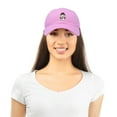 thumbnail image 5 of DALIX Mini Snowman Hat Ladies Womens Baseball Cap in Light Pink, 5 of 6