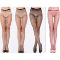 thumbnail image 2 of Femmes Sexy Résille Creux Collants Punk Bas Collants Extensibles une Taille, 2 of 9