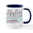 White/Navy Inside, variant on CafePress - Aries Optimistic - 11 oz Ceramic Mug - Novelty Coffee Tea Cup
