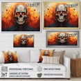 thumbnail image 4 of Designart "Skull magic Rest Geometric I" Modern Floater Framed Wall Art Print, 4 of 7