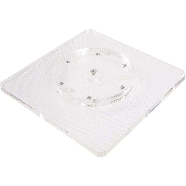 Plato giratorio transparente para decorar galletas, plato giratorio acrílico para pasteles, plato giratorio para decorar pasteles
