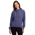 thumbnail image 4 of RBX Active Women's Regular Length Slouchy Fit Ribbed 1/4 Zip Pullover Hoodie Top, 4 of 5