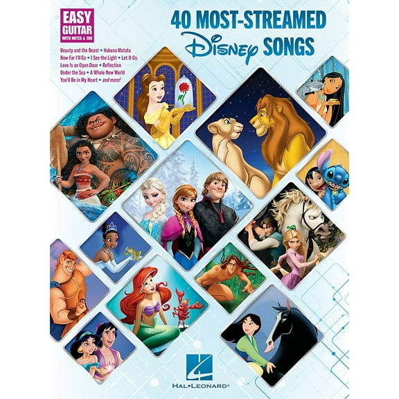 40 Most-Streamed Disney Songs for Easy Guitar