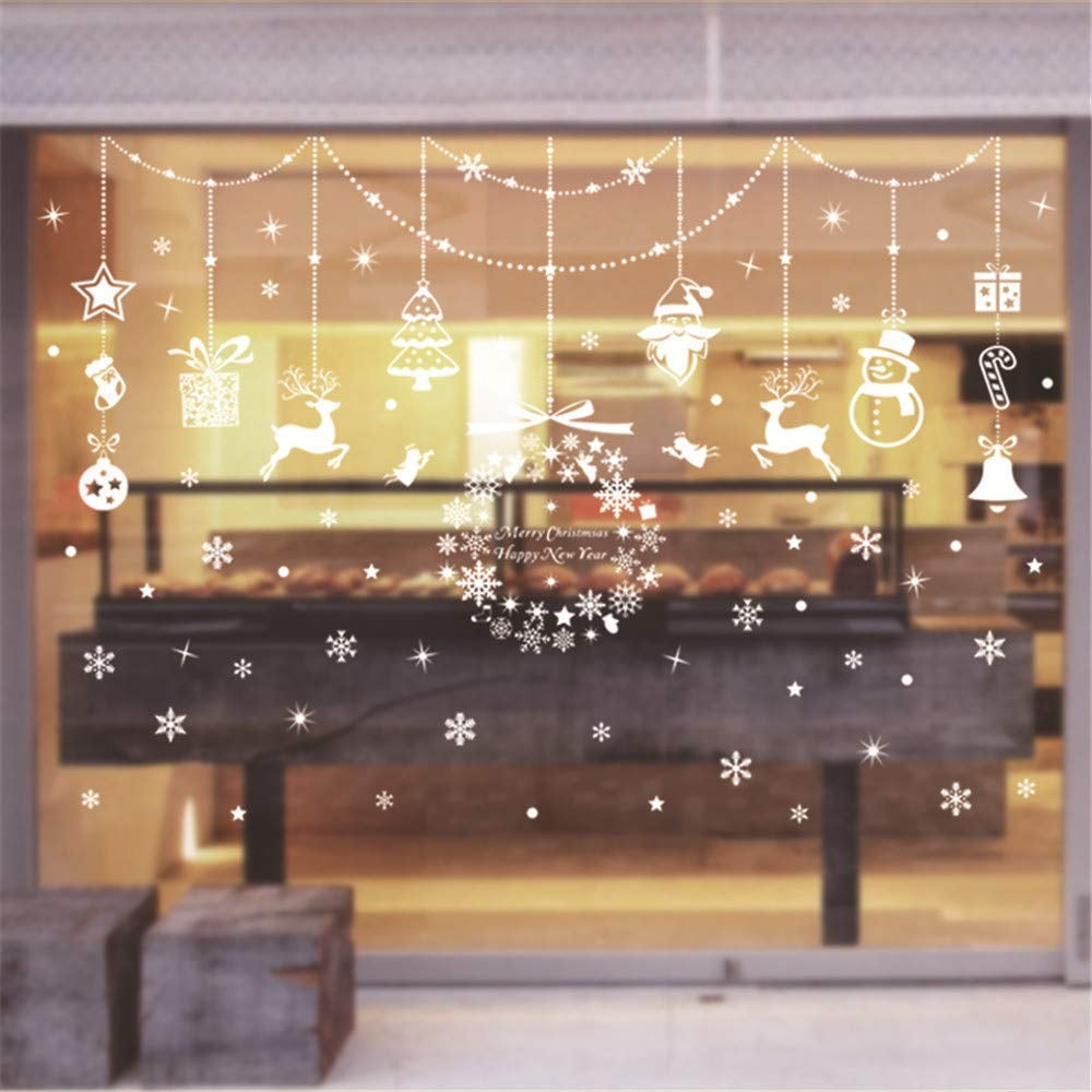 Window Wall Vehicle Display Merry Christmas Tree Sign Decal Vinyl Sticker 001