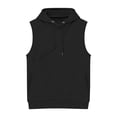 thumbnail image 5 of Men's Sleeveless Hoodie with Pet Pouch Pocket, Kangaroo Carrier, Drawstring Hood, Casual Pullover Sweatshirt Vest for Small Dog/Cat Outdoors, 5 of 5
