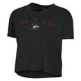 thumbnail image 2 of Women's Alternative Apparel  Black Northern Illinois Huskies Retro Jersey Headliner Cropped T-Shirt, 2 of 3