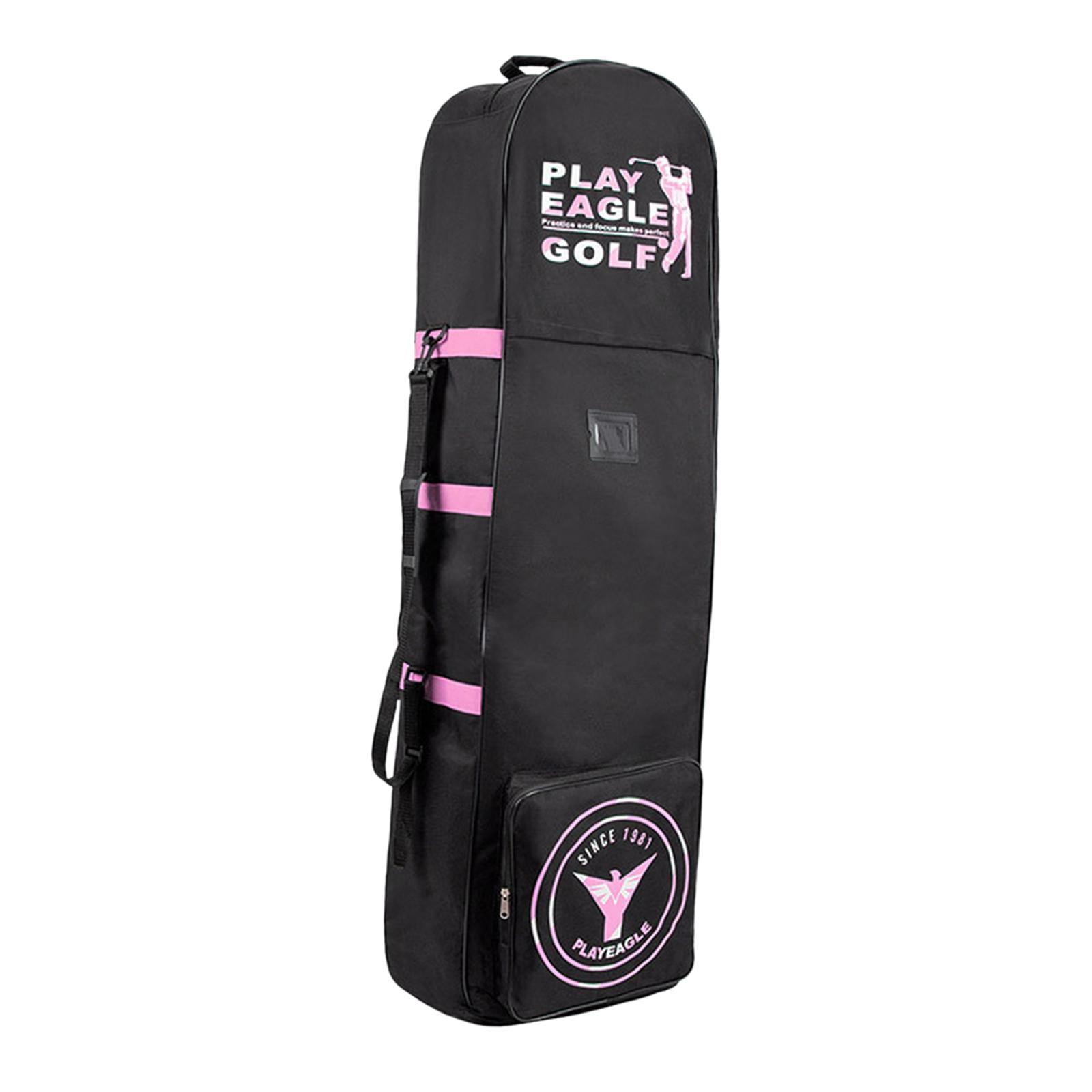 DimyFew Airline Golf Travel Bag Golf Travel Cover Zipper Foldable Storage Bag Golf Clubs Pink