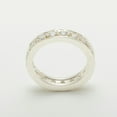 thumbnail image 2 of LBG British Made 14k White Gold Natural Diamond Womens Eternity Ring - 33 size options - Size 8.75, 2 of 5