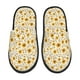 thumbnail image 1 of Fotbe Brown Leaf Sunflower Pantuflas Peludas para Mujer con Estampado, Zapatillas de Peluche, Zapatos de Invierno para Casa, Uso Interior y Exterior-Medium, 1 of 8
