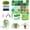 26+2, variant on 2026 New 5500 Pcs DIY Beaded Plant Kit, Green Glass Beaded Plant Kit with Rattan Basket, Forever Plant Beaded Making Kit for Jewelry Making DIY Craft, Leaf Beads for Jewelry Making