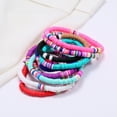 thumbnail image 3 of Disc Bead Bracelet Stackable Rainbow Heishi Bead Bracelet Summer Beach Bracelet, 3 of 8