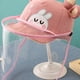 thumbnail image 4 of Sombrero para el sol para bebé, sombrero para el sol ajustable para bebé, protector facial para bebé, visera facial extraíble para bebé, artesanía superior, 4 of 5