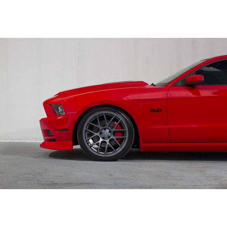 3D Métal Noir Rouge Argent Emblème Coffre Arrière Ford Mustang - Décalcomanie Logo GT Autocollant Voiture