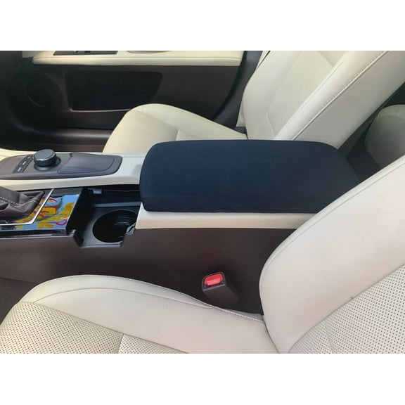 Auto Console Covers- Fits the Lexus ES350 2013-2018 Center Console Armrest Cover Waterproof Neoprene Fabric - Black