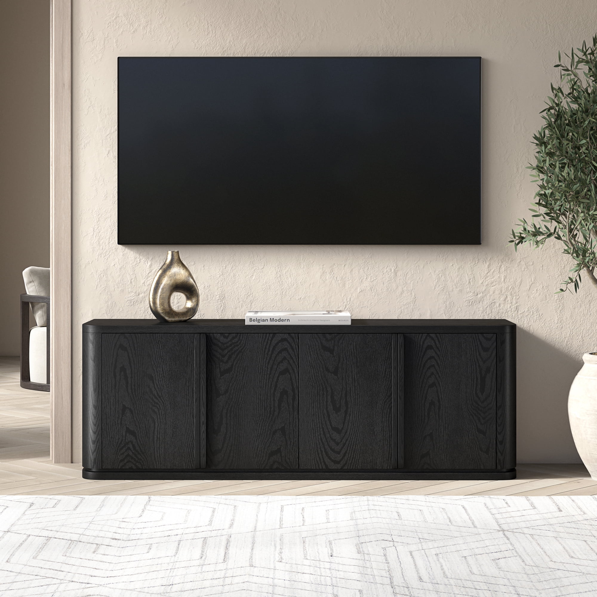 Evelyn&Zoe Tillman Rectangular TV Stand for TV's up to 75