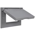 thumbnail image 1 of Hubbell Electrical 1C-GH Interrupteur Horizontal pour Défauts de Sol Couverture à Rabat Simple - Gris, 1 of 1