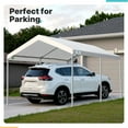 thumbnail image 2 of ADVANCE OUTDOOR 10x15 ft Carports Heavy Duty Car Canopy Garage Party Tent Boat Shelter, Adjustable Height from 9.5 ft to 11 ft, White, 2 of 7
