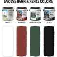 thumbnail image 3 of Evolve Barn & Fence Latext Paint, High Durability and Scratch-Resistant Wood Paint, White, 1 Gallon, 3 of 7