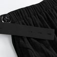 thumbnail image 4 of Ayolanni Knitted Cotton Womens Pants Soft Black Solid Elastic Waist Home Pants Ladies Pants 2x, 4 of 8