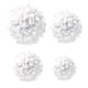 thumbnail image 5 of Matsuzay Juego de pompones de papel blanco de 7,8 pulgadas, bolas de papel con pompón para fiesta de cumpleaños, decoraciones de flores, Kits de decoración para fiestas Blanco 10 pulgadas, 5 of 6