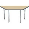 thumbnail image 5 of ECR4Kids 30in x 60in Trapezoid Premium Thermo-Fused Adjustable Activity Table Maple/Navy/Silver - Super Leg, 5 of 8