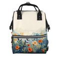 thumbnail image 1 of Fotbe Floral Mountain Landscape Mochila Maternidad - Lona de Sarga Impermeable, Mochila de Pañales de Gran Capacidad con Múltiples Bolsillos y Correas Ajustables, 1 of 6