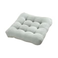 thumbnail image 3 of Cojín cuadrado para silla, cojín de suelo para sentarse, tela de gofre suave, cojín antideslizante para silla de cocina para chimenea, rincón de lectu Verde claro, 3 of 7