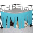 thumbnail image 1 of 2PCS Small Animal Hamster Tent Hammock Pet Hiding Cage Accessories Nest Bed for Guinea Pig Chinchilla Hedgehog Rat Squirrel Ferret Dwarf Rabbit (Blue), 1 of 5