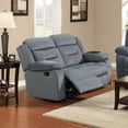 thumbnail image 6 of Niko Manual Recliner Loveseat, Light Gray Velvet, Solid Wood, 60 Inch, 6 of 6