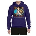 thumbnail image 2 of Wild Bobby, Hooked For Life Matthew 4:19 Quotes, Inspirational/Christian, Unisex Graphic Hoodie Sweatshirt, Purple, X-Large, 2 of 3