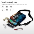 thumbnail image 7 of HELLHERO Cross Body Purse for Men, Women Outdoor Daily Use Two-Tone Lion Pattern Adjustable Crossbody Bag Lightweight, 7 of 7