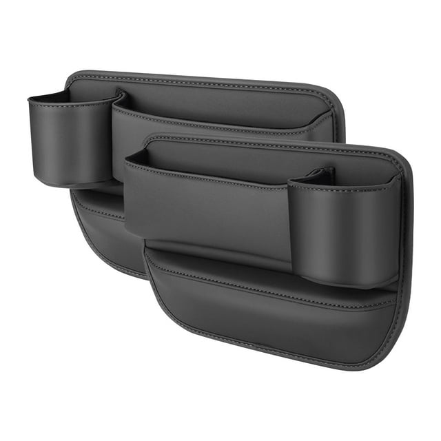 Car Seat Side Storage Organizer with Integrated Charging Port for Enhanced Vehicle Interior Convenience