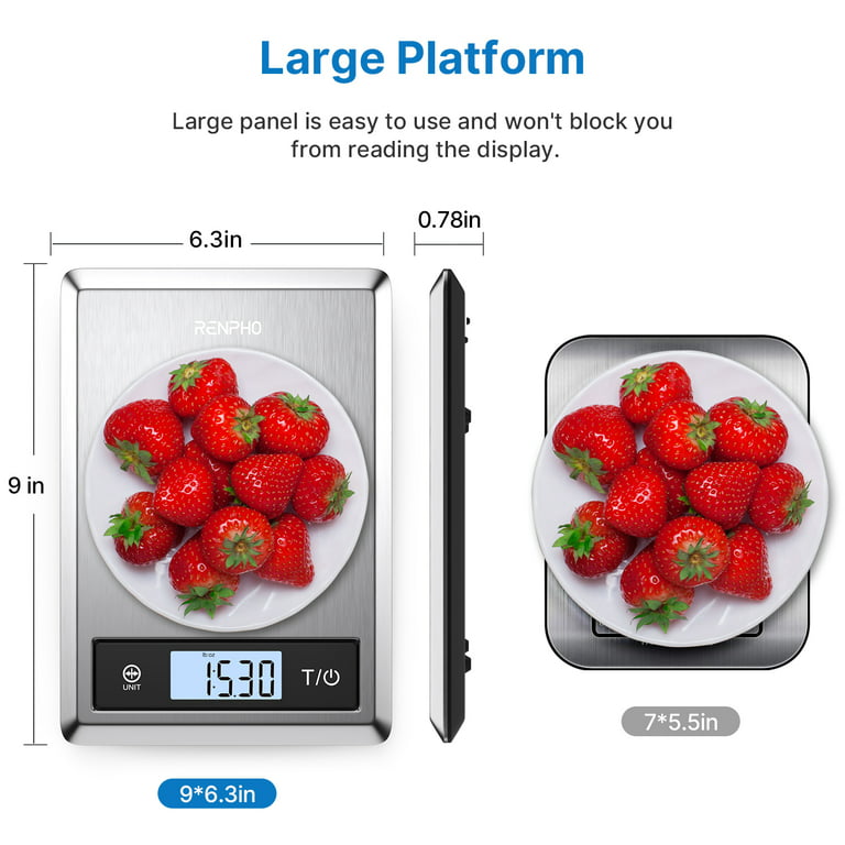 Smart Food Scale for Calorie Counting, Digital Kitchen Scale for Food  Ounces and Grams with Nutrition Analysis APP, Bluetooth Food Weight Scale  for