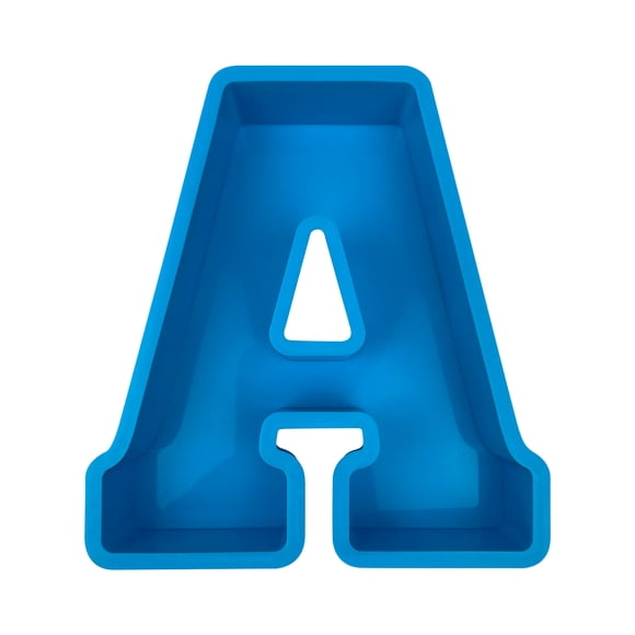 Pisexur Batería de cocina Molde para hornear pasteles con letras del alfabeto, molde con letras del alfabeto en 3D para la cocina del hogar
