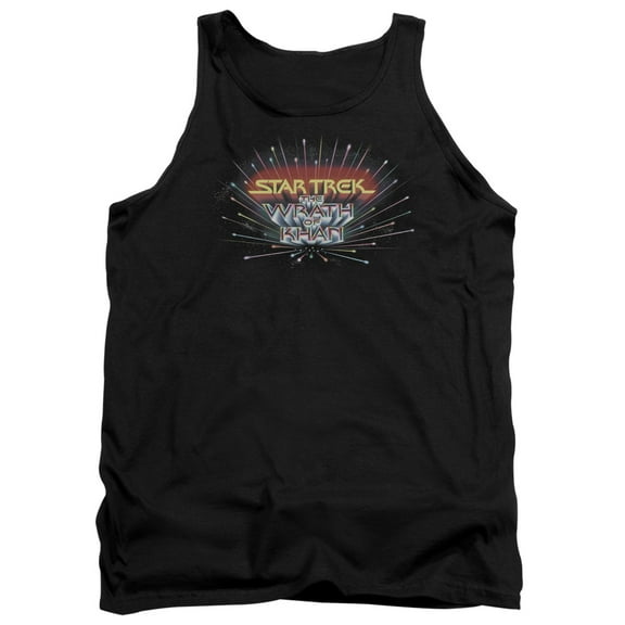 Star Trek Khan Logo Adult Tank Top Black