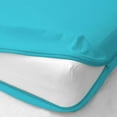 thumbnail image 2 of D.N.G. BEDDINGS 100% Egyptian Cotton, Zipper Mattress Cover, 800 Thread Counts, 12 Inch Deep Pocket, Full Size, Solid Turquoise Blue Color, Zipper around the mattress, 2 of 2