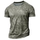 thumbnail image 4 of Camiseta de Cuello Redondo Deportiva de Manga Corta para Hombres, Mezcla de Algodón Del 95% para el Gimnasio Y la Construcción Muscular, 4 of 5