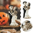 thumbnail image 2 of Desktop Ornament Skeleton Bride and Groom Statue Resin Collectible for Day of the Dead Halloween Wedding Mexican Gothic Cemetery Tabletop Decoration, 2 of 6