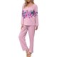 thumbnail image 1 of Puntoco Mujer Otoño Moda Casual Impreso Con Cuello En V Manga Larga + Pantalones Traje Rosa M, 1 of 5