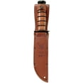 thumbnail image 3 of Ka-bar 9227 125th Anniversary Navy 7" Blade Leather Handle Fixed Knife, 3 of 4