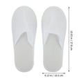 thumbnail image 2 of IDEANATEGRATE 20Pares Zapatillas De Tela Cepillada Desechables Para Uso En Casa Y Hotel, 2 of 6