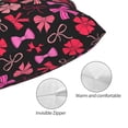 thumbnail image 3 of Fotbe Various pink and red Bow knots Funda de Almohada Decorativa Estilo Occidental, Lujo en Algodón, Fundas para Almohadas King, Cojín Estampado para Decoración del Hogar-14"x20", 3 of 6