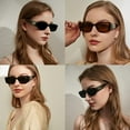 thumbnail image 4 of New Women Fashion Small Frame Sunglasses Small Red Book Sunglasses Trend INS Square Rice Nail Sunglasses, 4 of 10