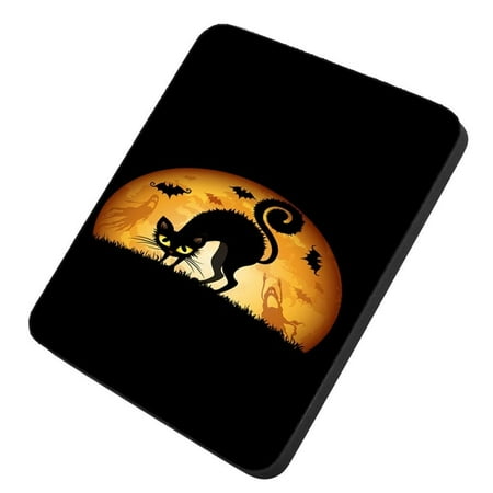 - POPCreation Halloween Moon Bat Cat Mouse pads Gaming Mouse Pad 9.84x7.87 inches
