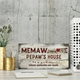thumbnail image 3 of Memaw And PEPAW'S House Sign Where Memories Are Made Distressed Style Custom Wood Signs Design Hanging Gift Decor for Home Coffee House Bar 5 X 10 Inch, 3 of 6